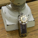 9mm Harmonica Bullet Necklace